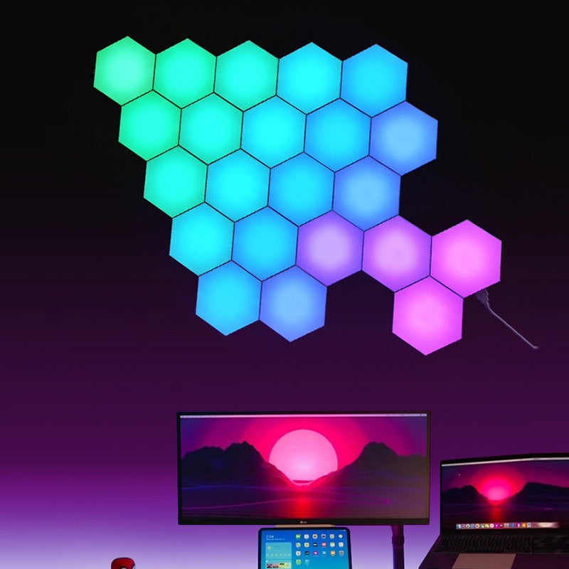 touch sensitive honeycomb light