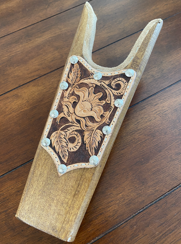 tooled leather boot jack