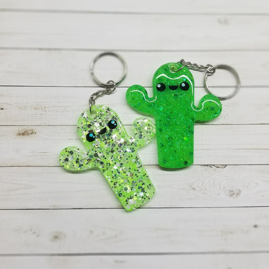 Cactus Keychain Dark Green