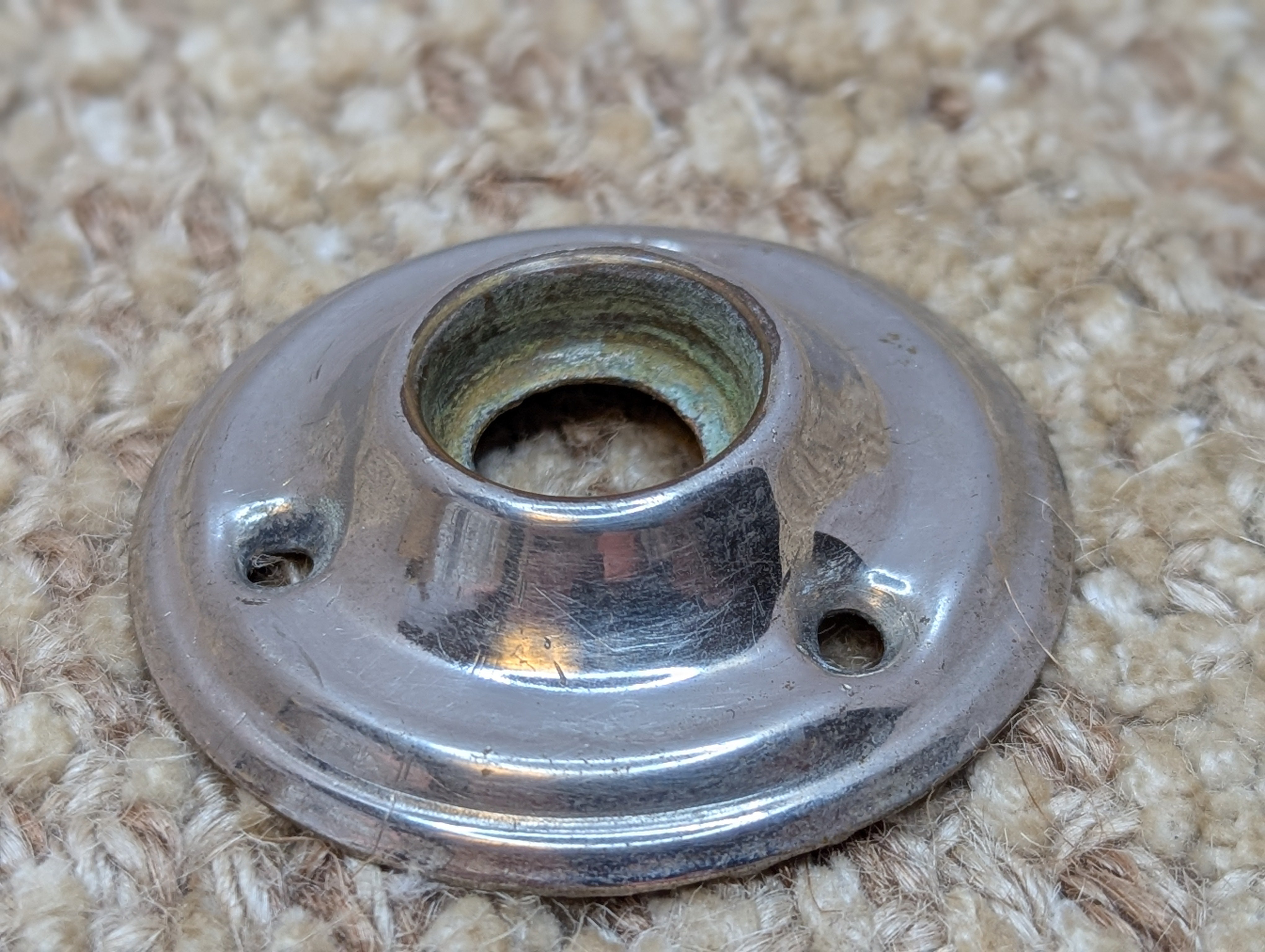 2" Antique Rosette Escutcheon For Door Knob