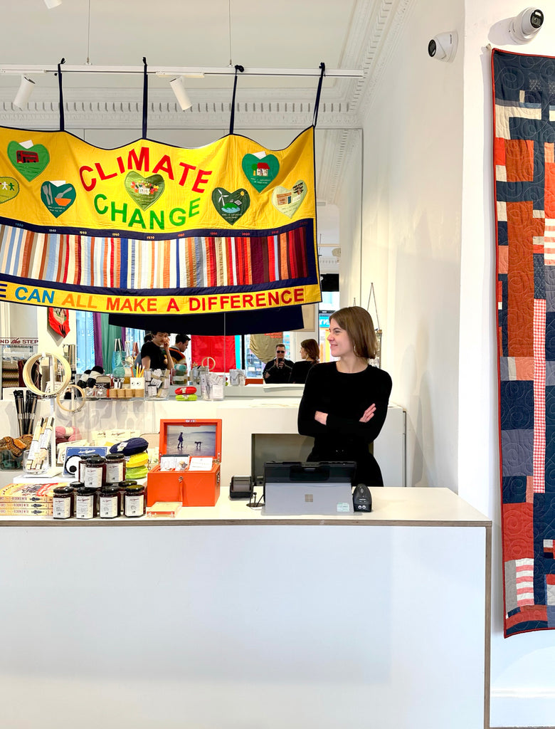 Interior of Anya Hindmarch concept store