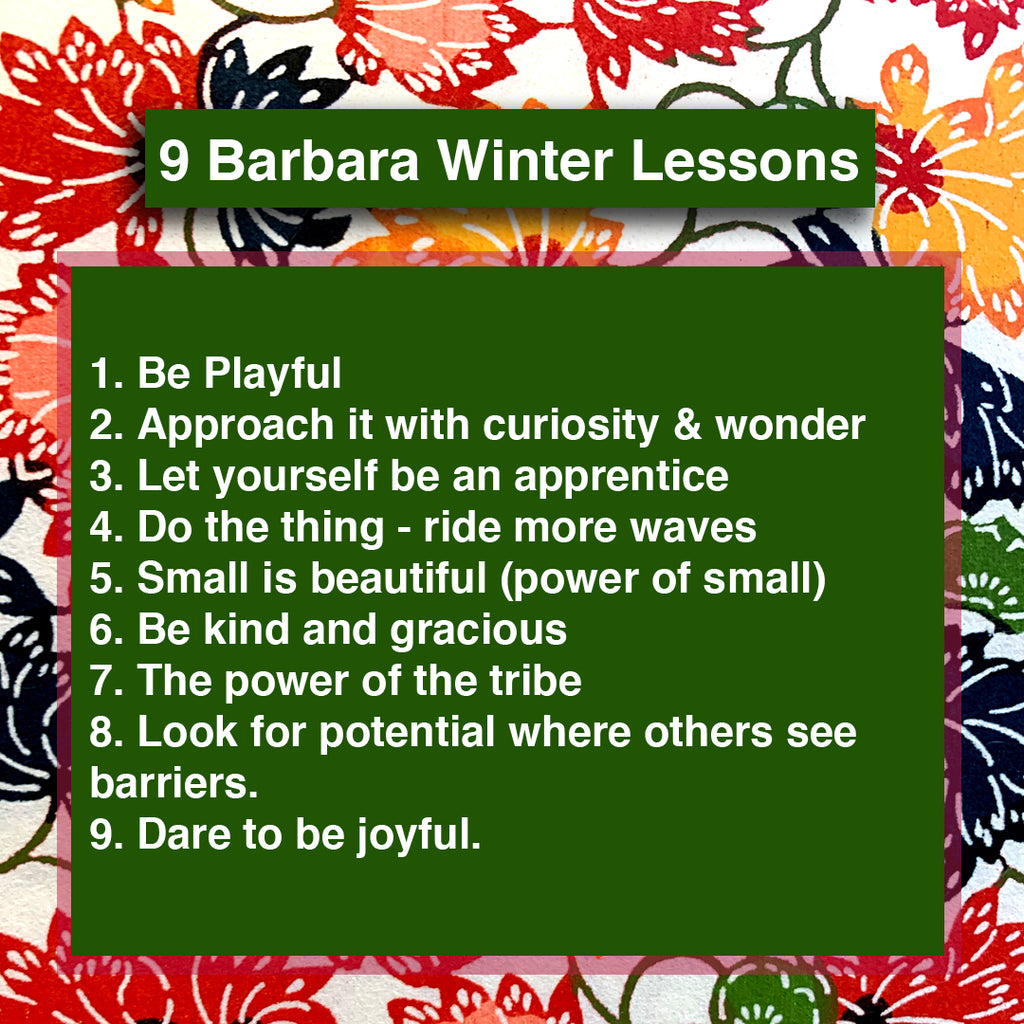 9 Barbara Winter lessons