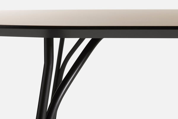 Tree dining table (90 cm) - Beige/black – WOUD - International