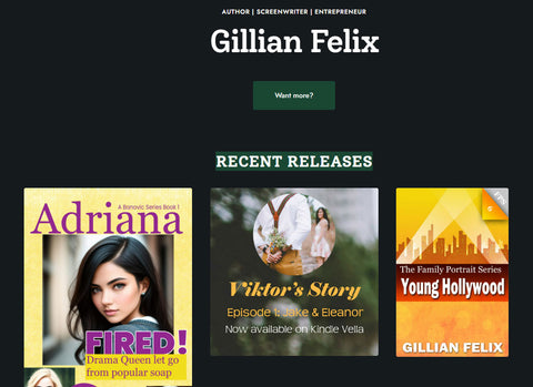 Gillian Felix website example
