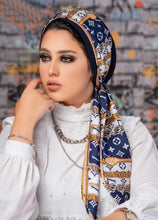 Load image into Gallery viewer, Diana Navy 2 pieces Turban
