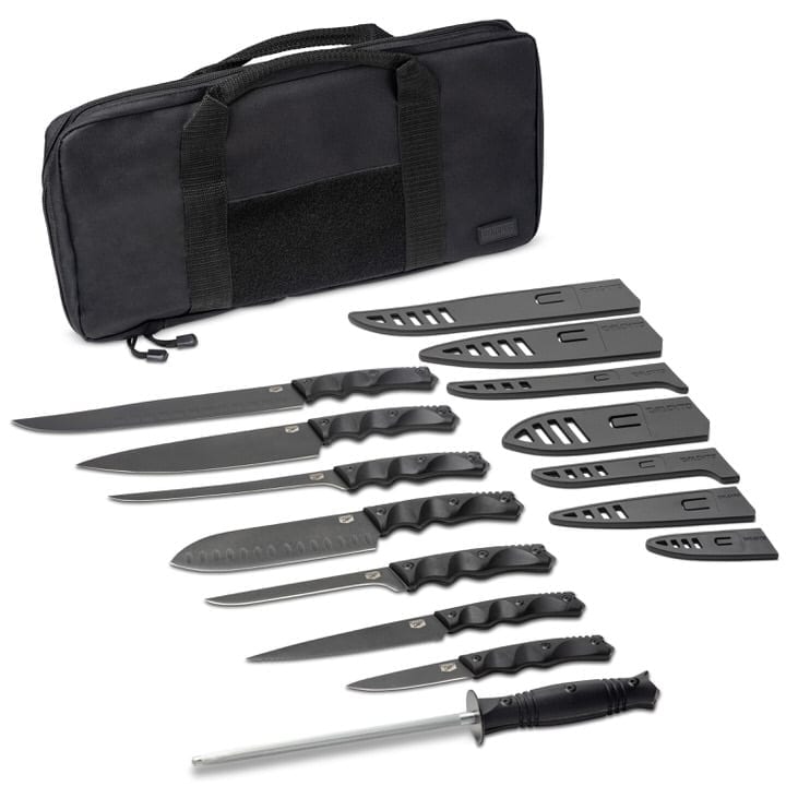 black oxide knife set of 5