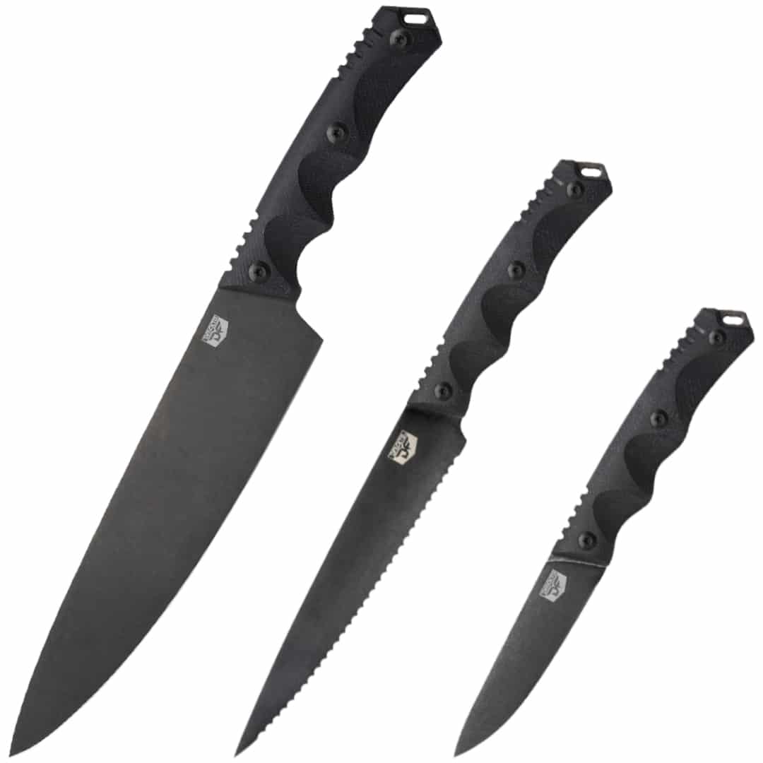 Dockorio 6-Piece Kitchen Knife Set for $15 - BoxedKnife6P-1001-Black