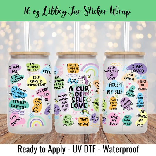 UV DTF Cup Wrap Mental Breakdown Cup Wrap for Libbey Glass 16oz Cup Wrap  Sticker Ready to Apply Cup Wrap DTF Glass Cup Wrap 