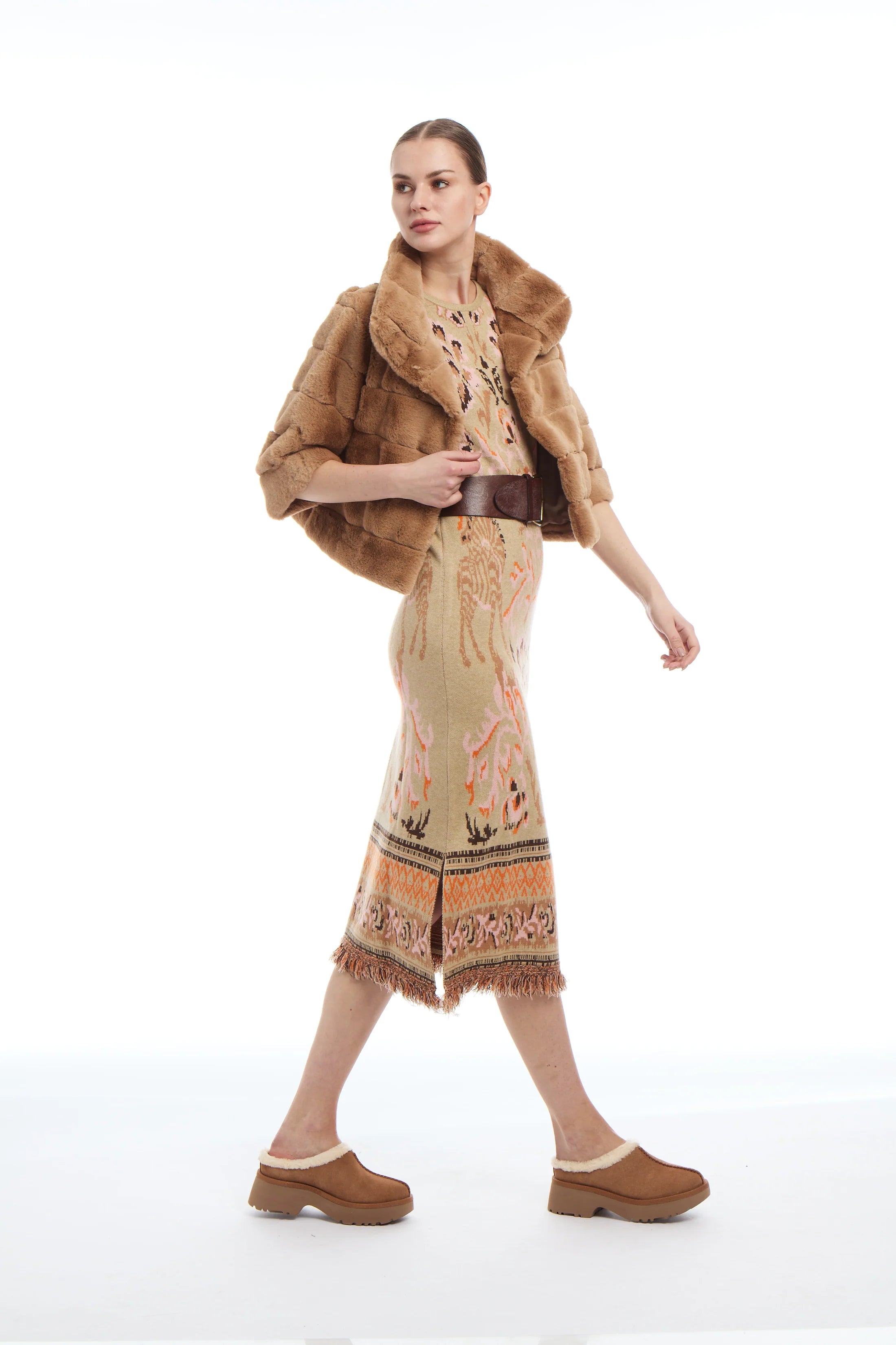 Pamela faux fur crop Jacket