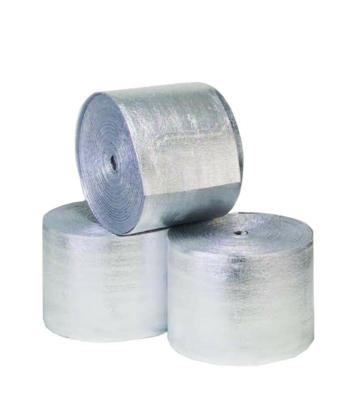 100FT Reflective Foil Insulation Spiral Duct Pipe Wrap Foam Core (4INCH X 100FT)