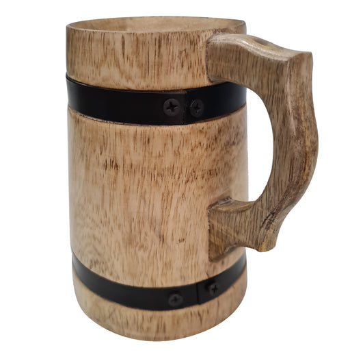 collectiblesBuy Ancient Rustic Wooden Beer Mug Medieval Inspired Souvenir Wood Tankard Groomsmen Beverage Stein