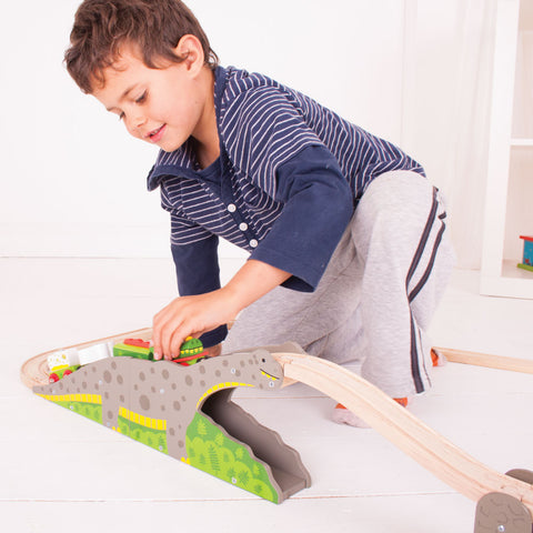 Child playing with Bronto Riser