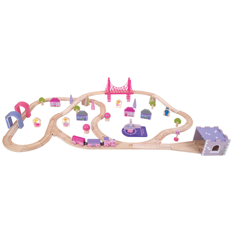 bigjigs rail fairy town play train set