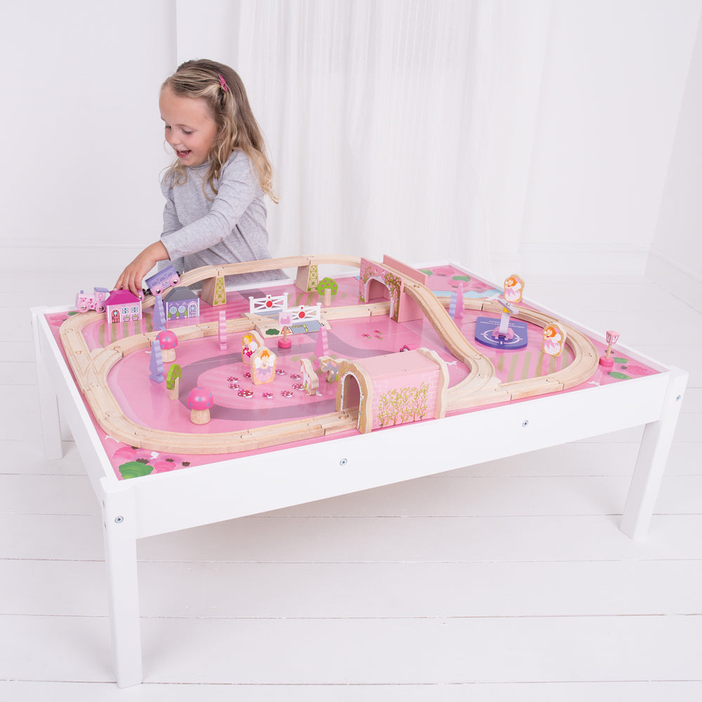 bigjigs rail magical train set and table