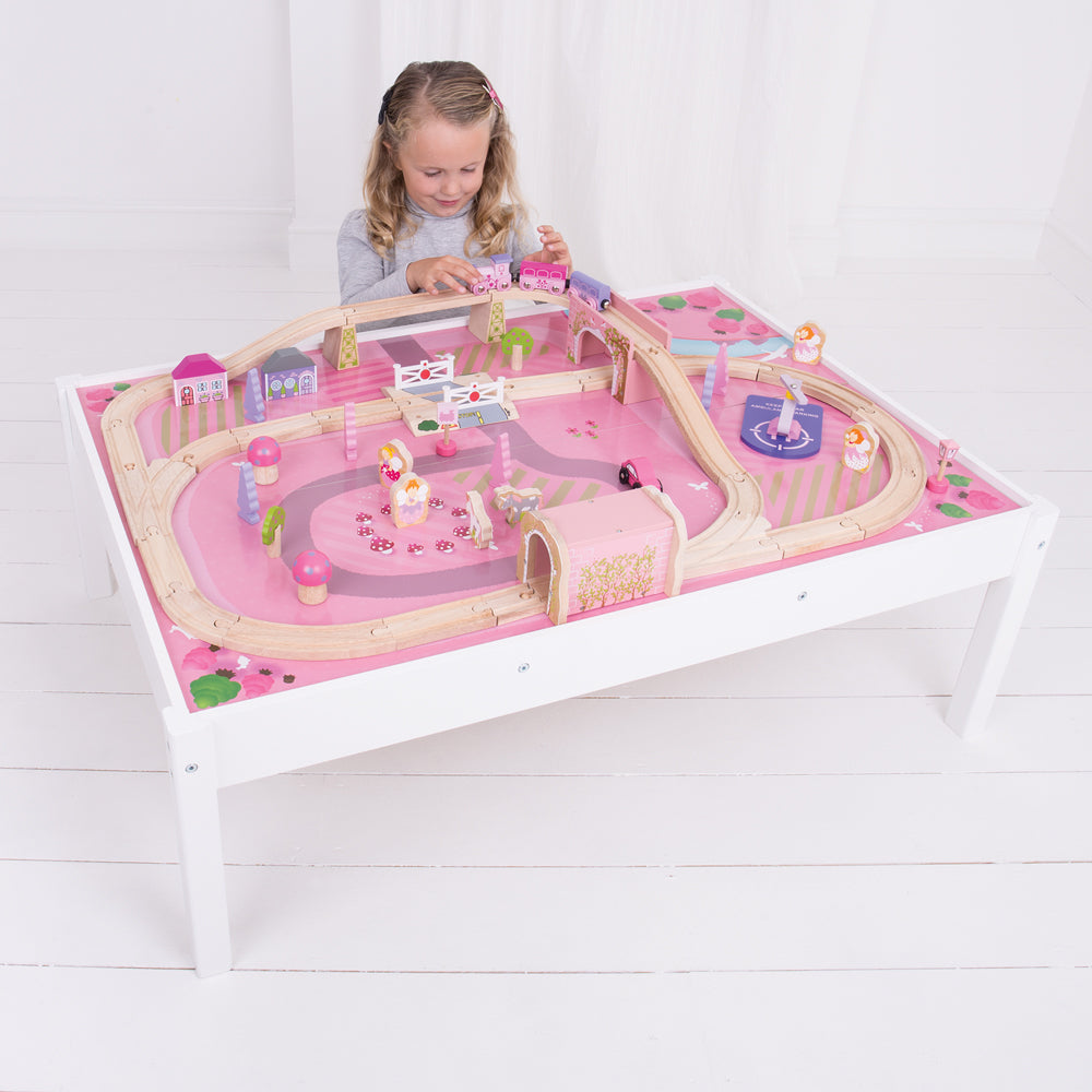 bigjigs magical train set and table