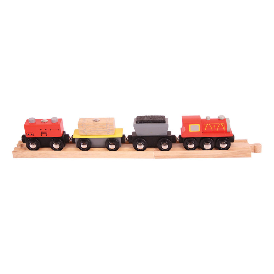 Farmyard Toy Train | Wooden Railway | Bigjigs Rail – BigjigsRail.com