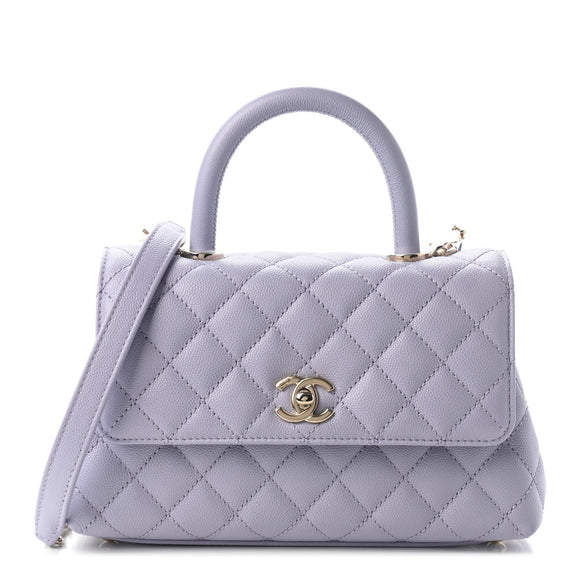 chanel purple coco handle