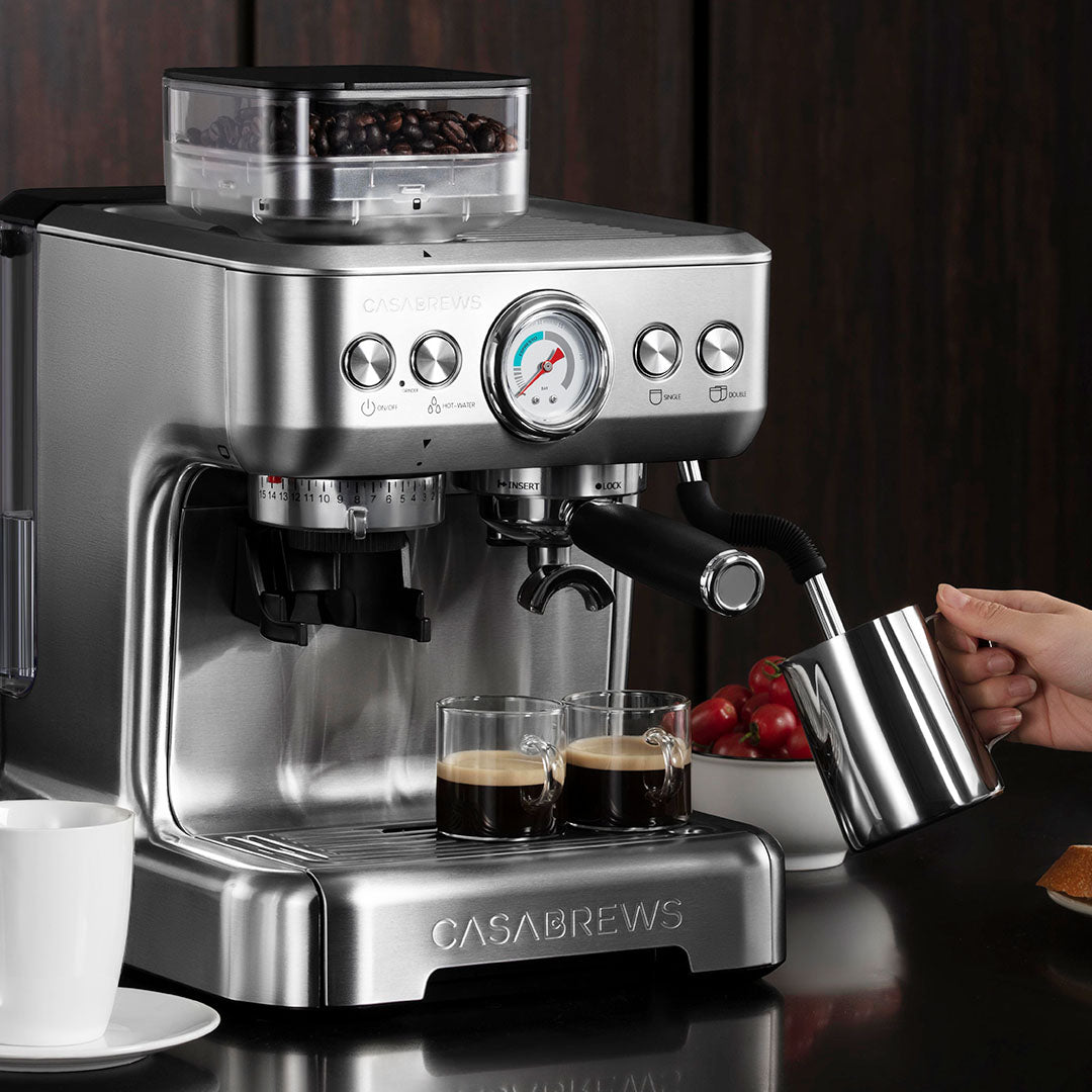 Casabrews All-in-One Espresso Machine Cappuccino Coffee Maker with