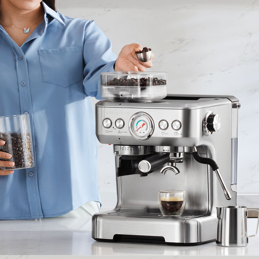 CASABREWS 5700GENSE All-in-One Espresso Machine with Auto Grinding