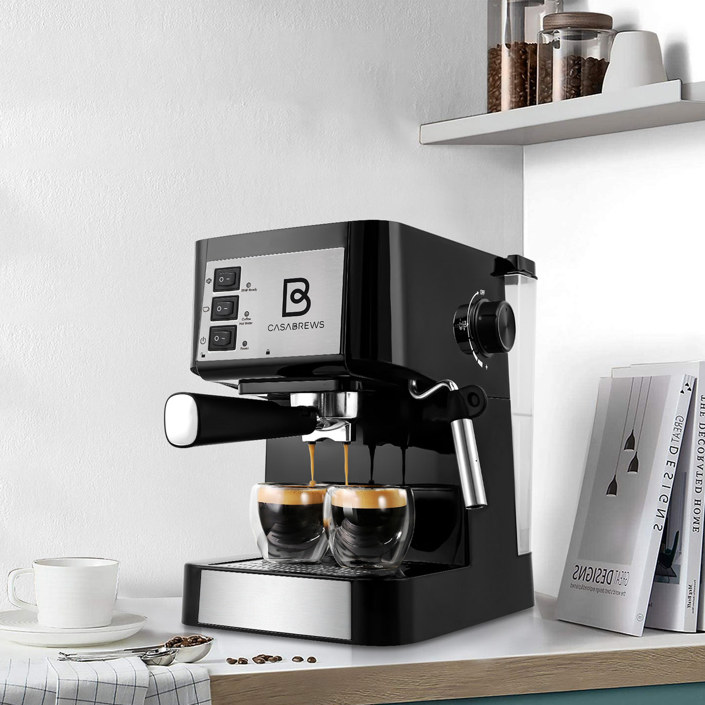 Sincreative CM5418™ Casabrews-Series Espresso Machine 20 Bars with