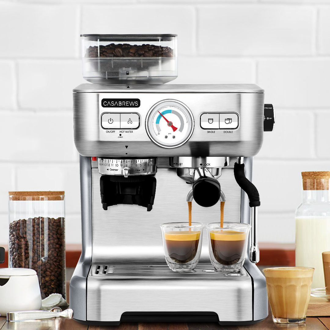 CASABREWS CM5700™ 20-Bar All-in-One Espresso Machine with Grinder and