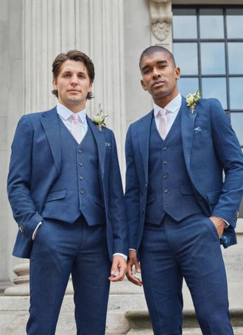 navy blue wedding suit