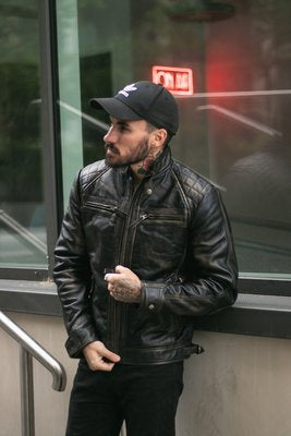 Mens leather biker jacket 1 - the perfect fit