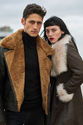 Sheepskin jacket mens 2 - high quality