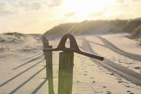 Strand fiets stuur storm wharenga