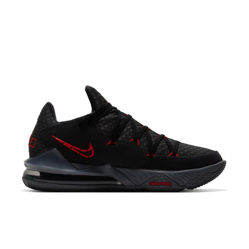 Nike LeBron 17 Low "Black/University Red/Dark Grey" Men's S Baron