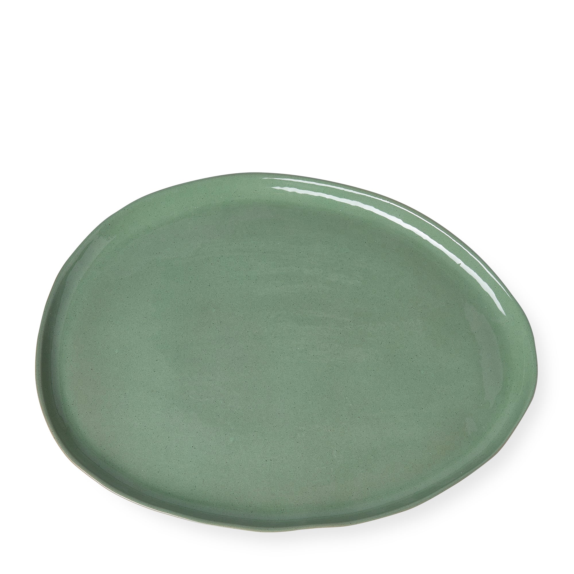 Image of New Nostalgia Oversized Round Serving Platter Olive 50cm