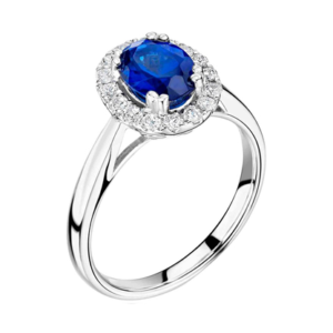 Ceylon Sapphire Engagement Ring