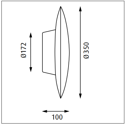 type 350 AJ Eklipta dimensions