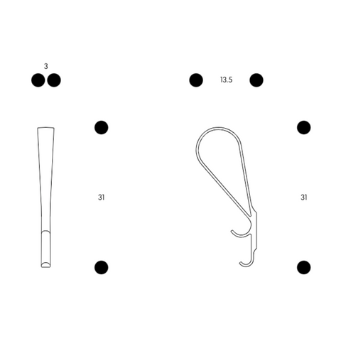 Tupla Wall Hook dimensions