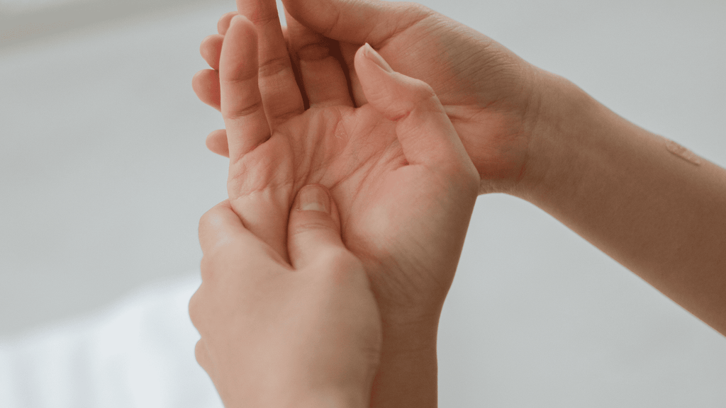 acupressure Between index finger and thumb