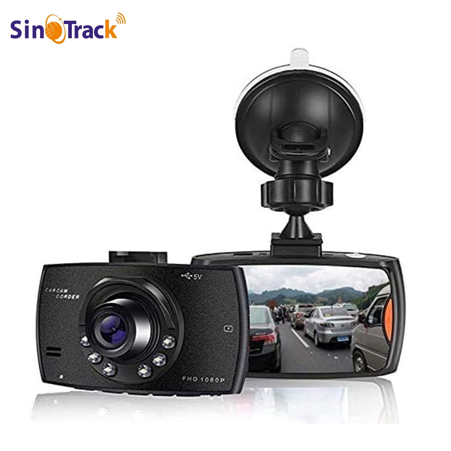 Car DVR Dash Cam 1080P HD Car Dashboard Camera Recorder with High Sensitive G-sensor Wide Angle Recording Car Camera Recorder