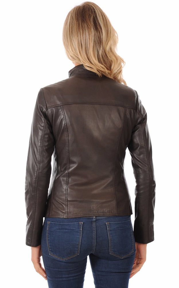 Women Genuine Leather Jacket WJ 30 freeshipping - SkinOutfit