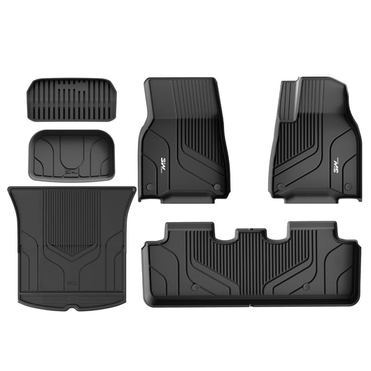 ToughPRO Floor Mats Black For Tesla Model Y Performance 7 Seater 2021-2024