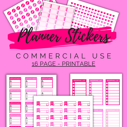 Valentines Day Stickers — Aesthetic PLR