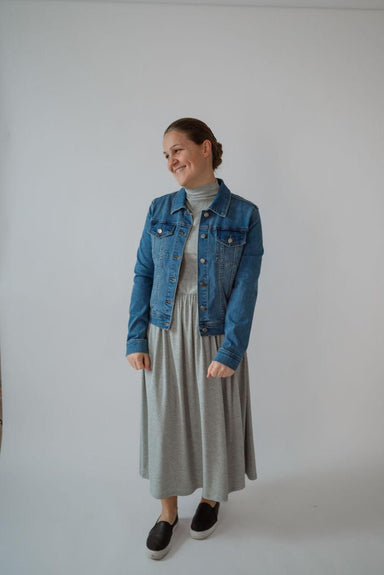 Jessica Knit Midi Dress in Calm Sage — Salt and Honey