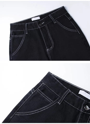 Skeleton 3 Hand Pants | Black Jeans for Men Women | h0neybear