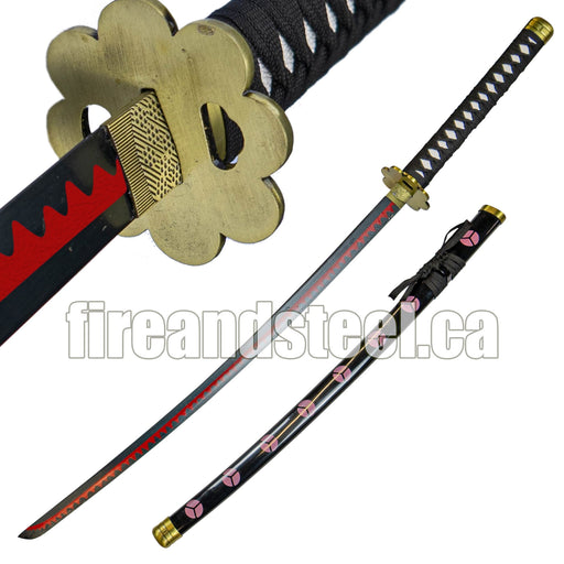 SWORD ONE PIECE KATANA DRACULE MIHAWK LONG CARBON STEEL (SPASH525