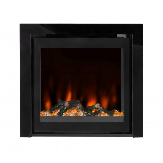 Ezee Glow Pulse Widescreen Black inset Electric Fire