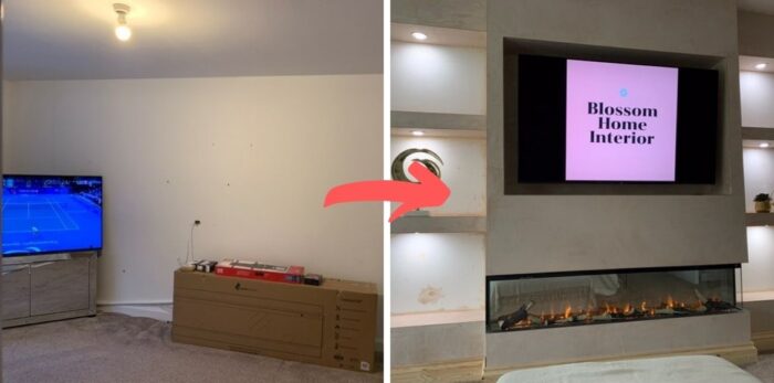 See @blossom_home_interior's incredible media wall build