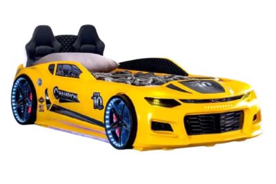 CHAMPION Twin Race Car Bed in Yellow