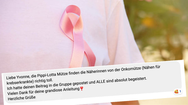 Onko Mütze Krebskranke nähen Schnittmuster Anleitung kostenlos