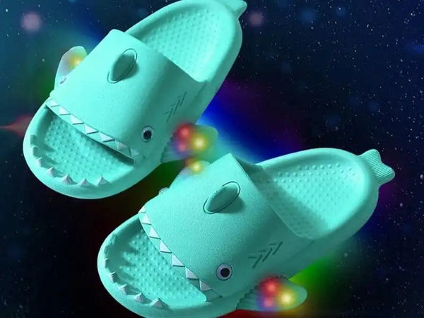 Children Luminous Shark Slippers