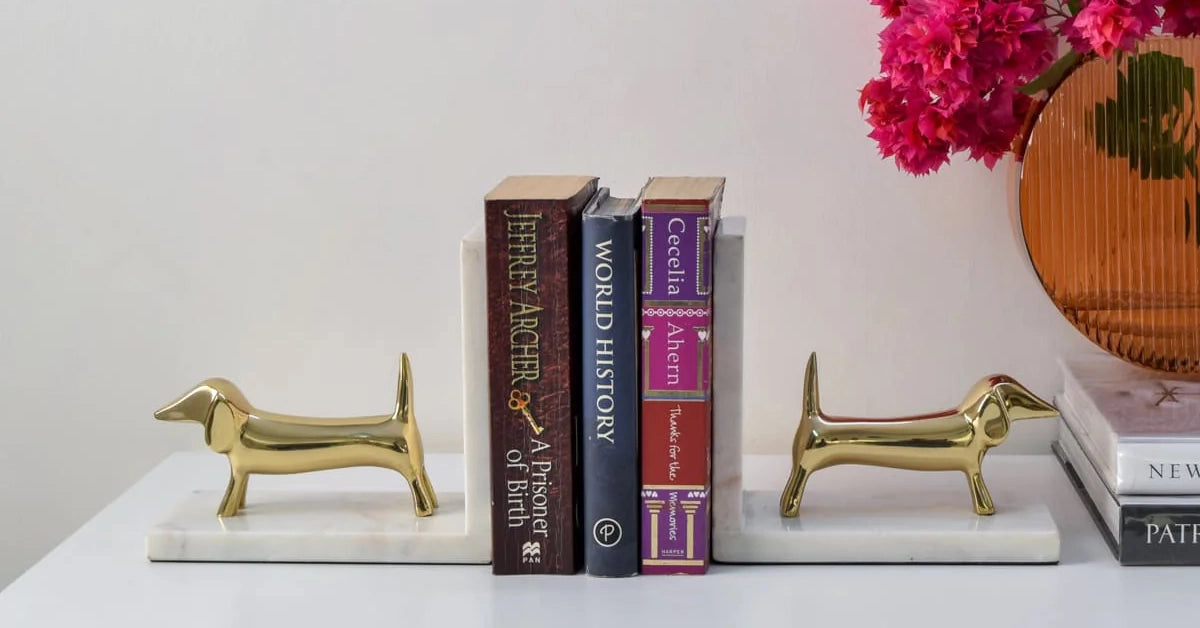 Marble Bookends