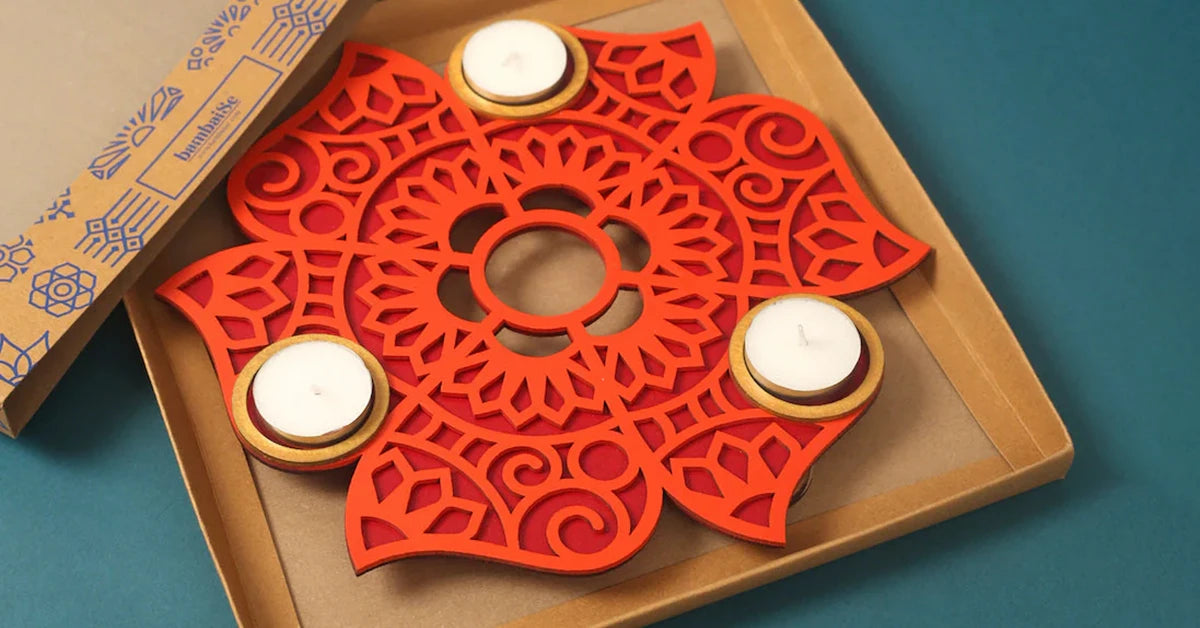 Rangoli Diya Stand