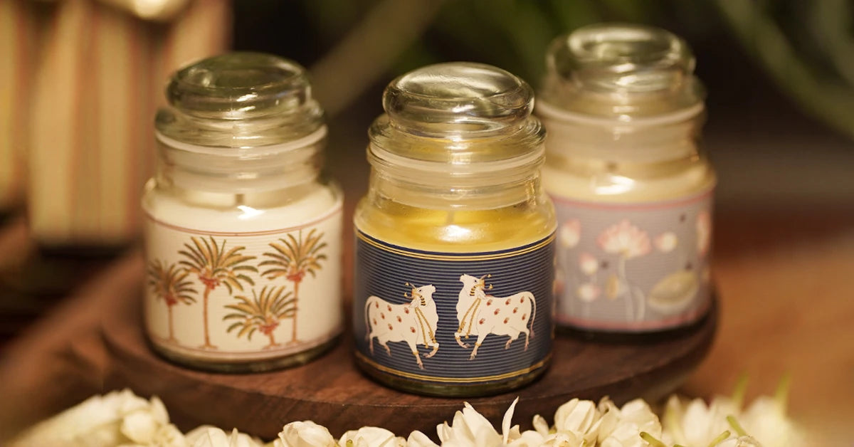 Cow Ghee Natural Scented Candles